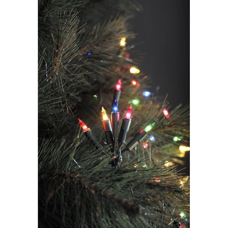 KONSTSMIDE LED-Lichterkette LED Mini-Lichterkette 50er bunt 7,35m Ringkette Konstsmide 6303-500 – Bild 1
