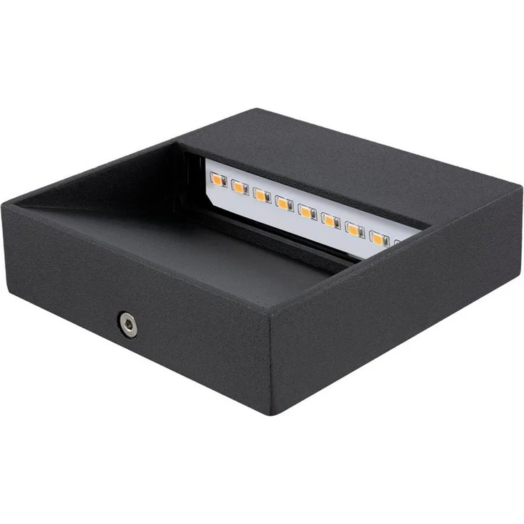 SSC-LUXon LED Aufbaustrahler LED Wand Treppenstufenbeleuchtung KEILA anthrazit fuer Innen Aussen, Warmweiß – Bild 4