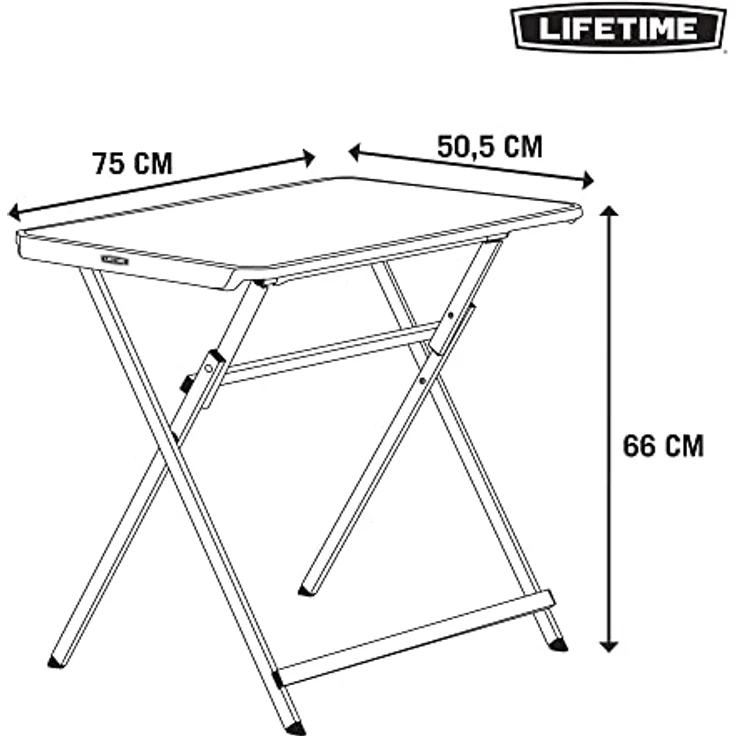 Lifetime 80623 | kleiner Klapptisch für Balkon, – Bild 3