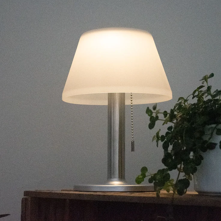 2er Set LED Solar Tischleuchte, Kunststoff, weiß, Höhe 28 cm – Bild 6
