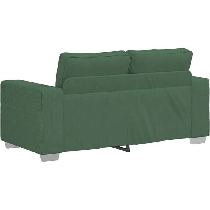 vidaXL Zweisitzer-Sofa Dunkelgrün 160x77x82 cm Cordstoff 4105197 – Bild 5