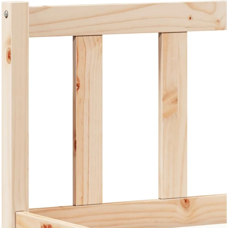vidaXL Massivholzbett Extra Lang ohne Matratze 160x210 Kiefernholz 852436 – Bild 7