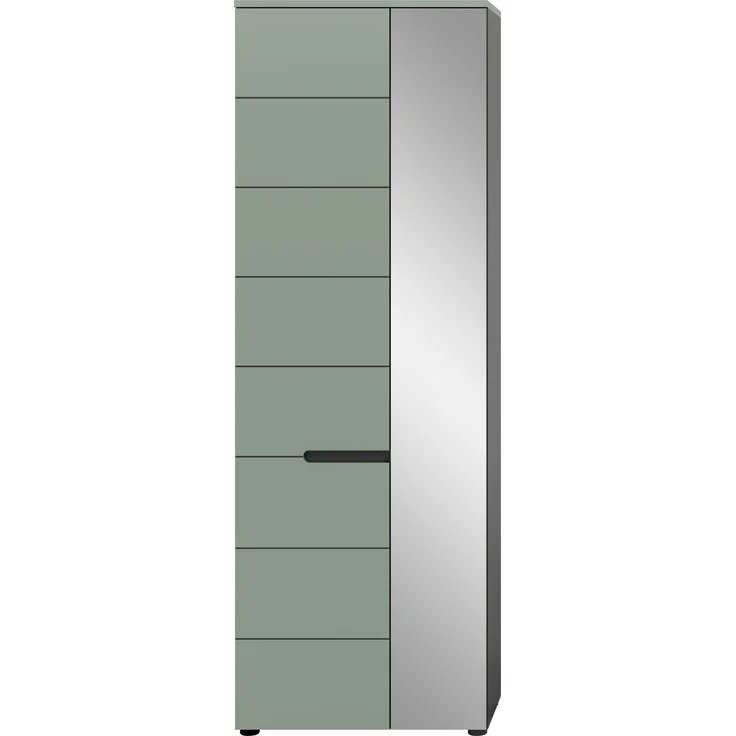 Garderobenschrank (B/H/T: 190x65x37 cm) in Smoke Green Nachbildung – Bild 2