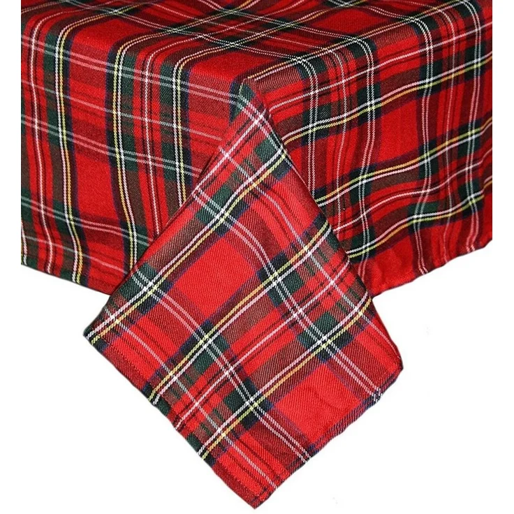 texpot Tischdecke Schottenkaro Tischläufer Tartan Weihnachten Karo (1-tlg) – Bild 2