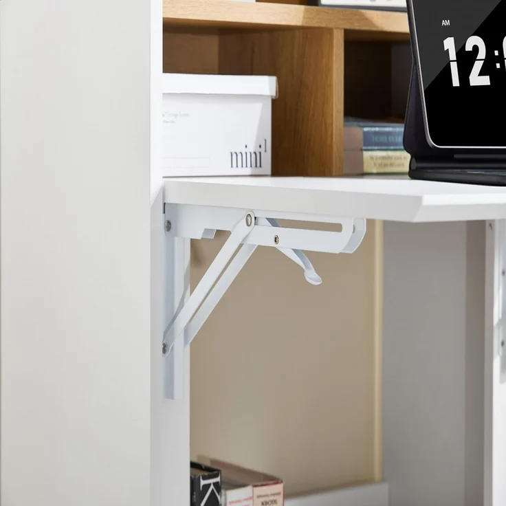 SoBuy FWT109-WN Schreibtisch, Spanplatte, Melamin, Weiß, 63 x 93 x 30 cm – Bild 4