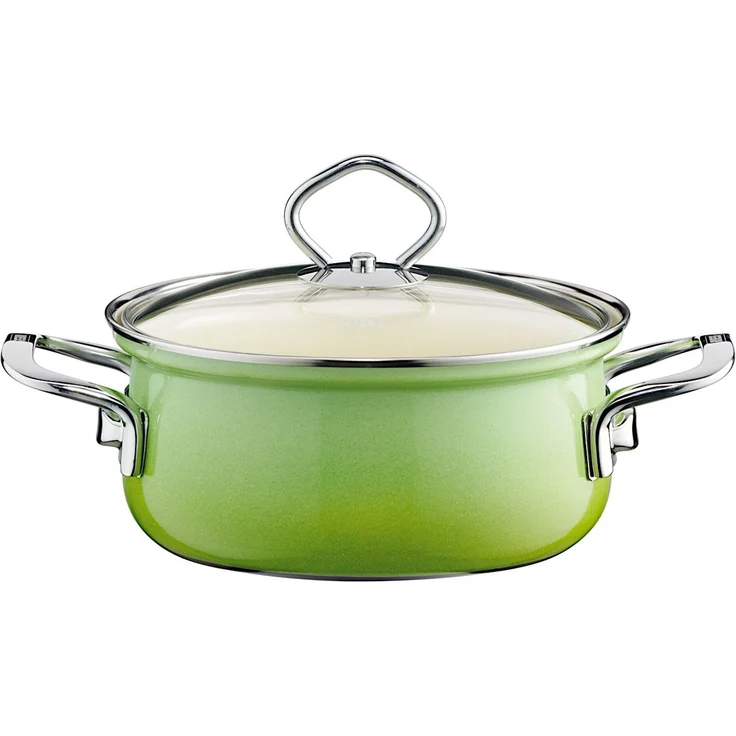 RIESS Topfset 5 teilig smaragd Emaille – Bild 5