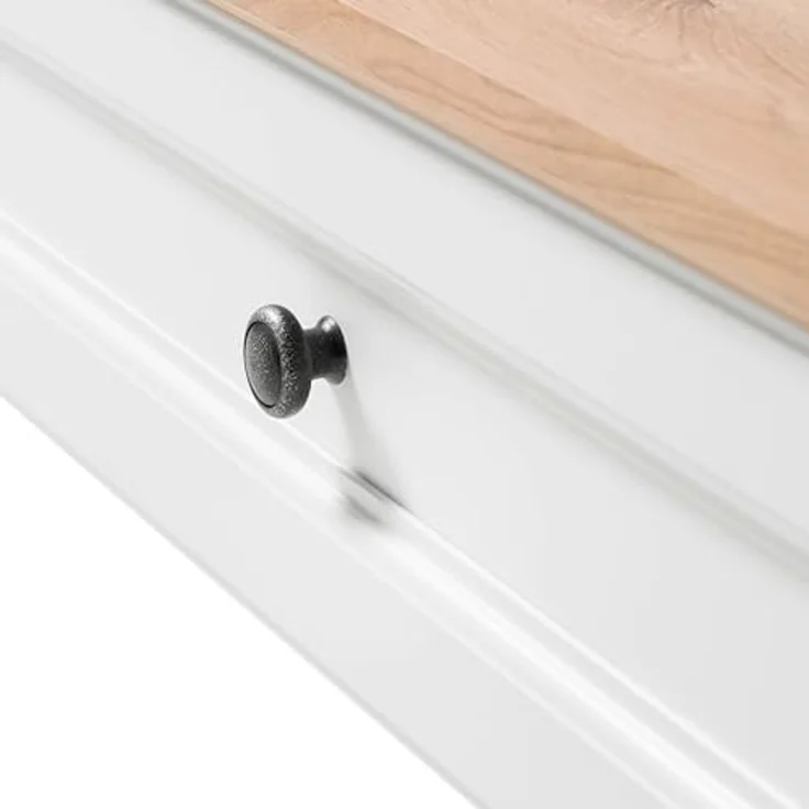 Stella Trading TOSKANA Couchtisch in Artisan Eiche Optik, Weiß - Sofatisch im Landhausstil mit Schublade für Ihr Wohnzimmer - 110 x 41 x 60 cm (B/H/T) – Bild 5