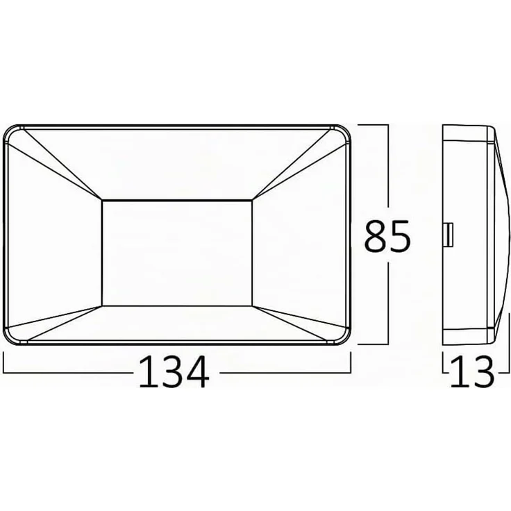 3W LED Treppenlicht Treppenbeleuchtung Treppenleuchte Stufenlicht Stufen Leuchte Eckig Schwarz – Bild 3