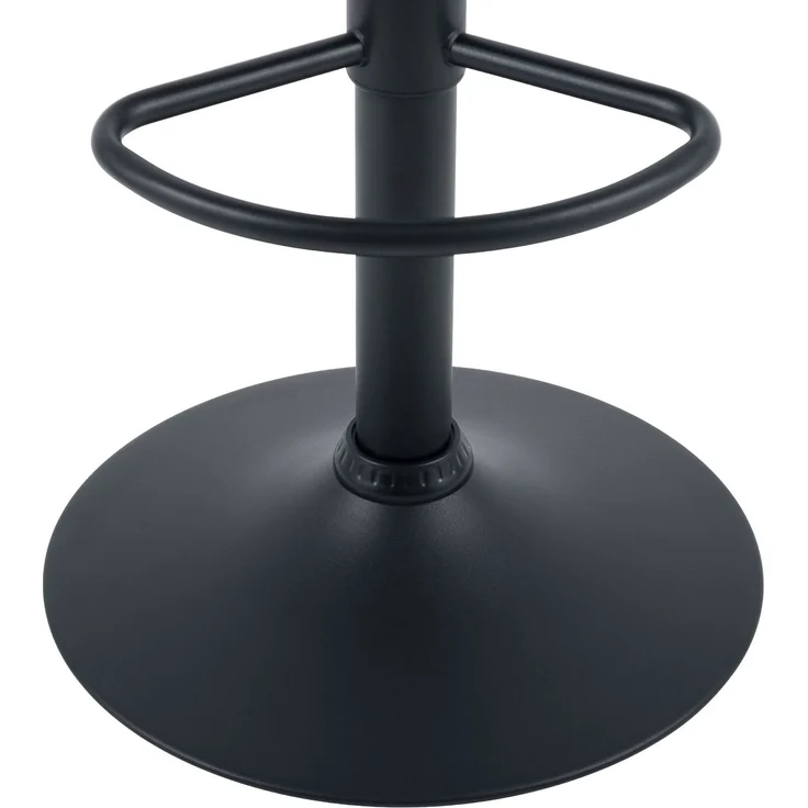 CLP Barhocker Mapun höhenverstellbarer Tresenhocker drehbar mit Polsterung,schwarz Stoff – Bild 7