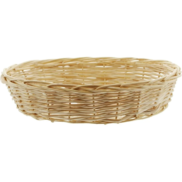 Schale Naturweiß oval Deko Aufbewahrung Obstschale Tisch Korb 32cm – Bild 2