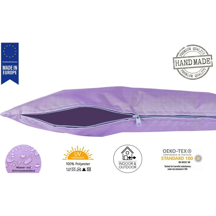 JACK Kissenbezüge 2er Set 50x50cm Outdoor Wasserfest, (2 Stück), 2x Kissenhülle, strapazierfähig, wasserabweisend, Innen & Außen – Bild 2