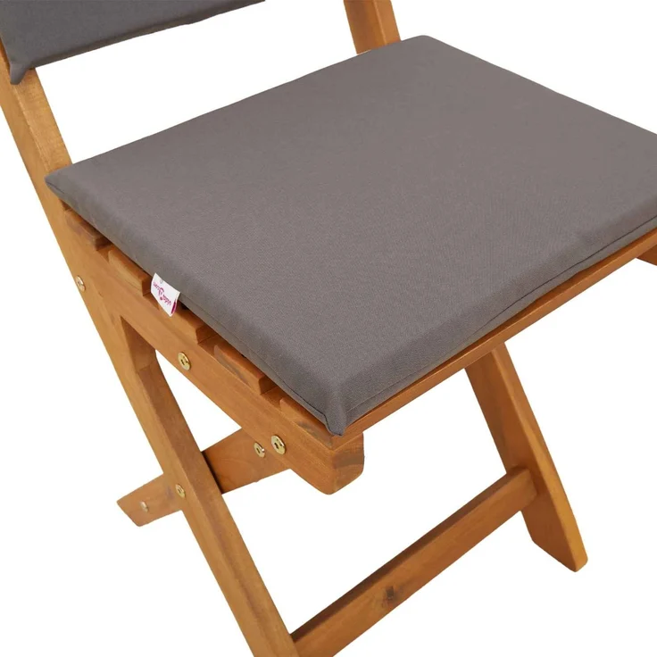 vidaXL Außen Bistro-Stühle mit Kissen 6 pcs Dunkelgrau 38 x 46 x 85 cm 3416295 – Bild 10