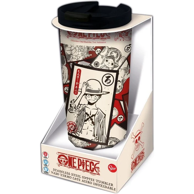 Stor Kinderbecher One Piece Edelstahl-Trinkbecher Cards – Bild 1