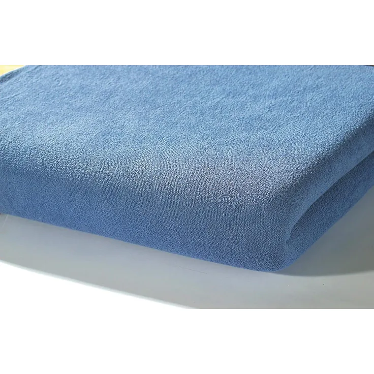 Alvi Spannbettlaken Frottee-Stretch dunkelblau, 40x90 cm