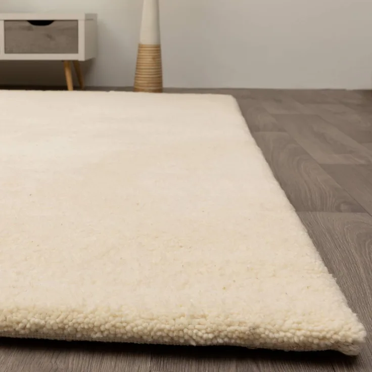 Berber Teppich Fes, Farbe: Uni, Größe: 90x160 cm