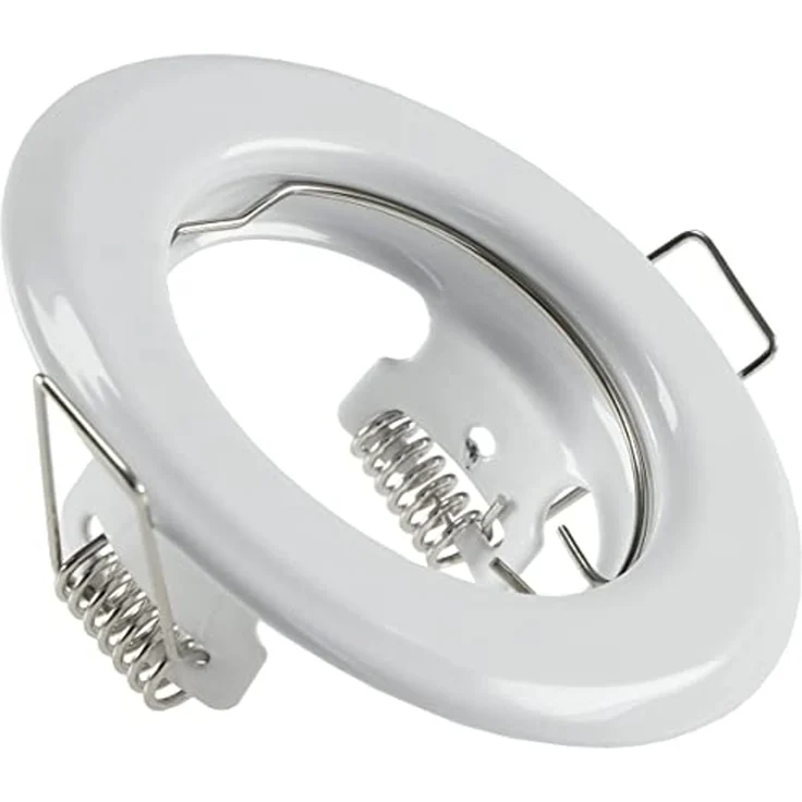 Einbaustrahler Ø80mm für 50mm Lampen Stahl Weiß lackiert – Bild 2