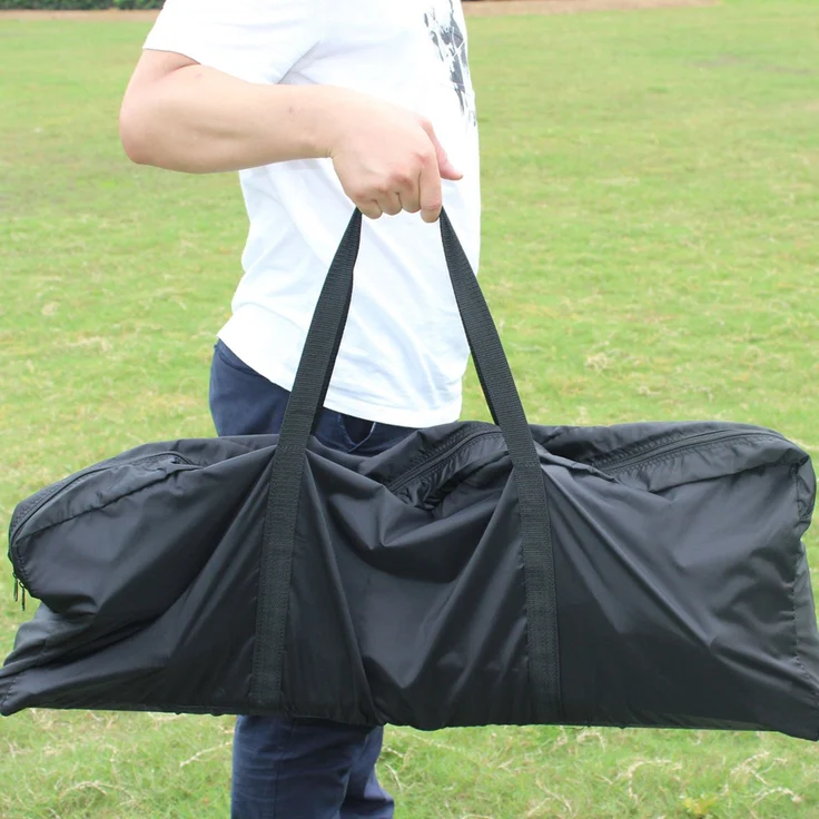 LVHOM Fußballtor 244x152 cm, klappbares Trainingstor aus Stahl, Jugendfußballtor mit Bodenankern für Garten, Weiß & Blau – Bild 8