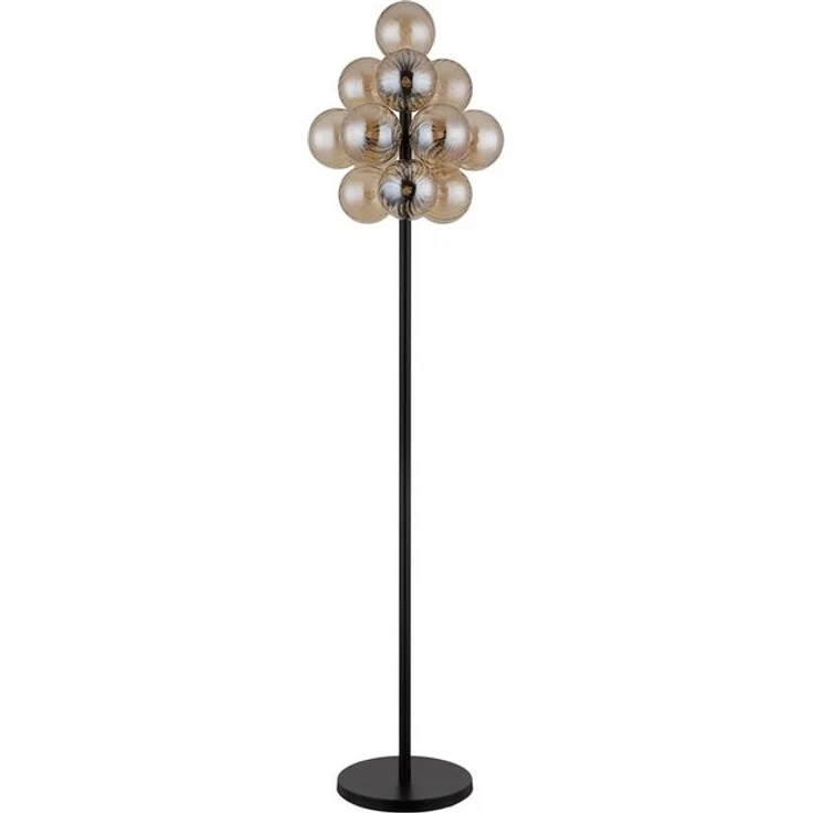 GLOBO LIGHTING Stehlampe CONOR, ohne Leuchtmittel, Stehleuchte, Glas, Wohnzimmer, Flur – Bild 4