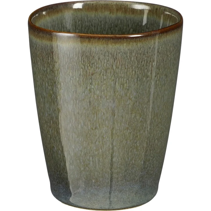 Mica Decorations Becher Racco stoneware 10x8,5 cm grün – Bild 1