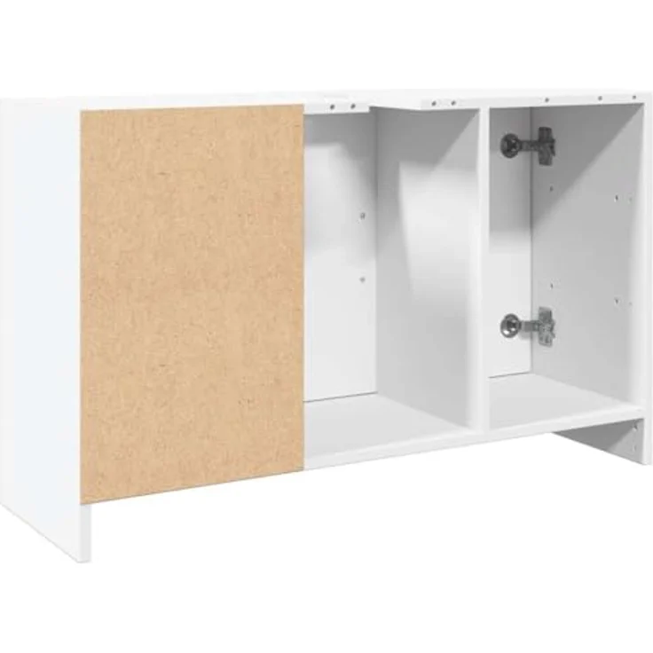 vidaXL Waschbeckenunterschrank Weiß 90x29x55 cm Holzwerkstoff 848122 – Bild 9
