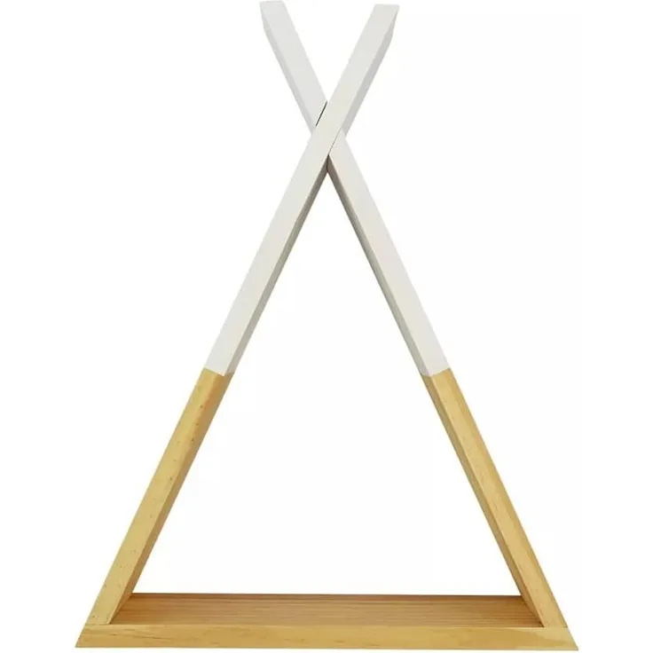Puckdaddy 'Hugo' Wandregal im Tipi-Design 30 x 10 x 40 cm, natur