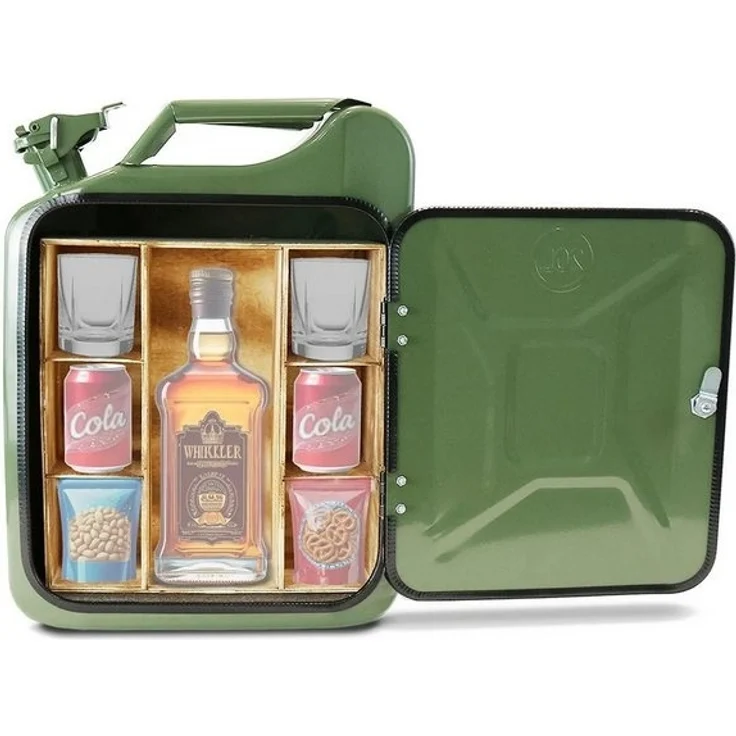 Divit Deko-Wandregal Minibar in Benzinkanister Design MF1 Bar Regal / Aufbewahrung – Bild 4