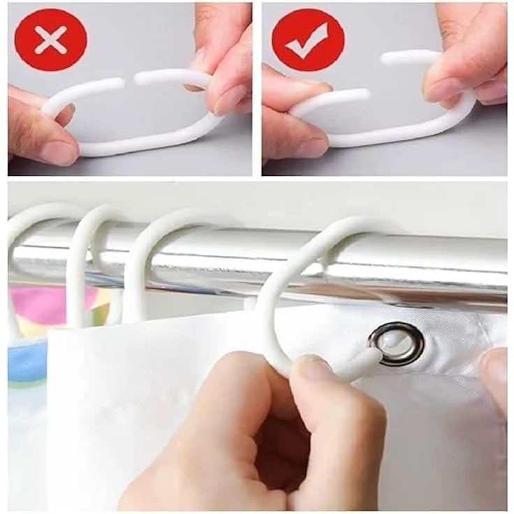 LikeKa Duschvorhang Badevorhang grün Wasserdicht Textil Stoff Waschbar Anti-schimmel Breite 120 cm – Bild 5