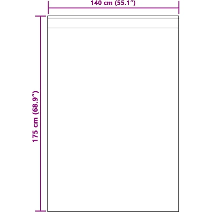 vidaXL Vorhänge 2 stk. Schwarz 140 x 175 cm Samt 4107169 – Bild 9