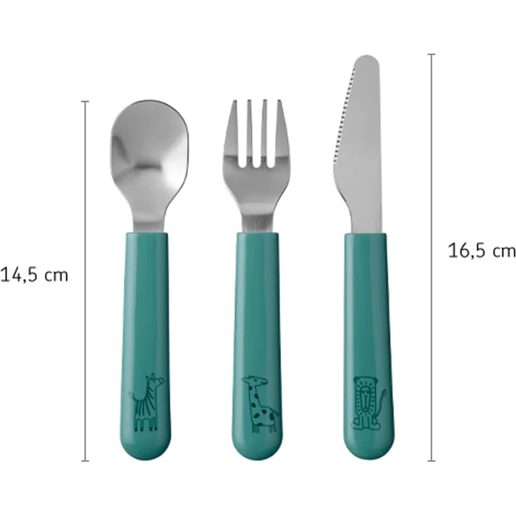 Mepal X Little Dutch Little Farm Besteckset Grün – Bild 4
