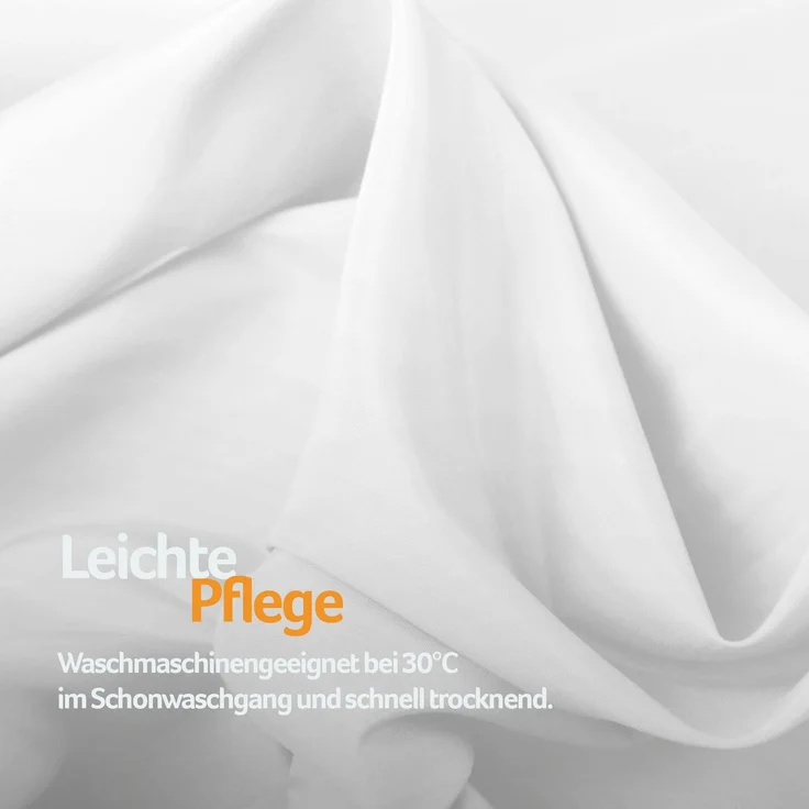 Gardine mit Ösen *** x *** cm ( Breite x Länge ) in ***, blickdichter Vorhang, Ösenvorhang in vielen Variationen 140x175 cm Weiß – Bild 9