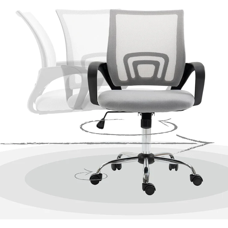 SVITA Schreibtischstuhl CYDNEY (Einzeln), Stufenlos höhenverstellbar, 360° drehbar, mitwachsend – Bild 5