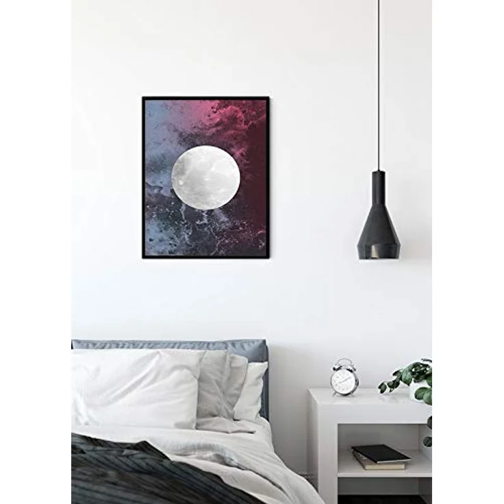 Komar Solum Luna Wandbild | Premium Poster auf fotopapier, 50 x 70 cm, geeignet für Wohnzimmer und Schlafzimmer, ohne Rahmen, MADE IN GERMANY – Bild 3