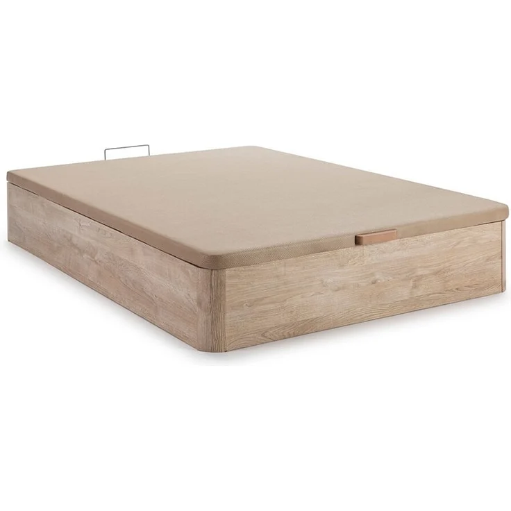 Vente-unique - Set 160 x 200 cm Bettkasten-Lattenrost - Natur hell + Taschenfederkernmatratze 20 cm - JUBIA von YSMÉE – Bild 8