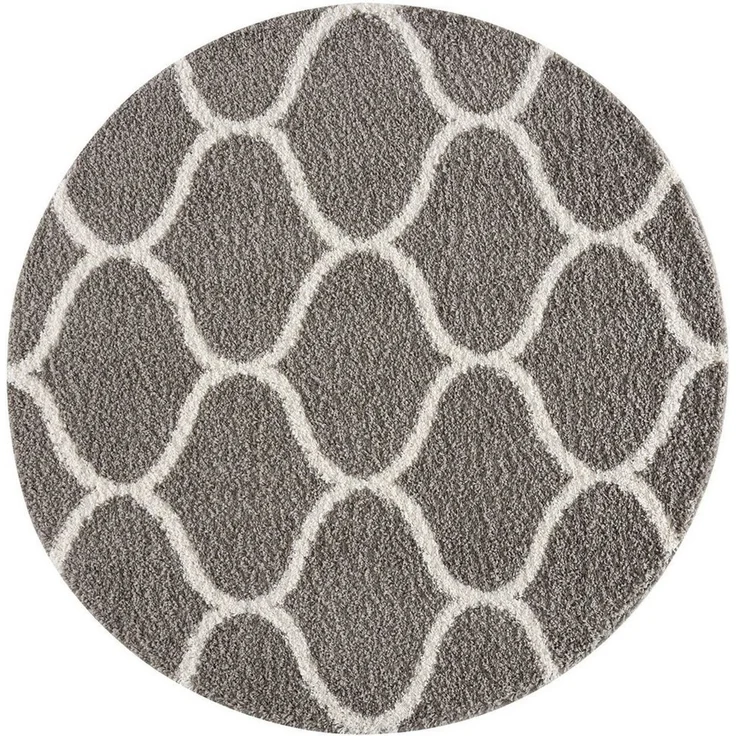 Sanat Hochflor-Teppich Madrid, auch in Rund erhältlich, rund, Höhe: 30 mm, Wohnzimmer, Langflor, Shaggy Teppich – Bild 1