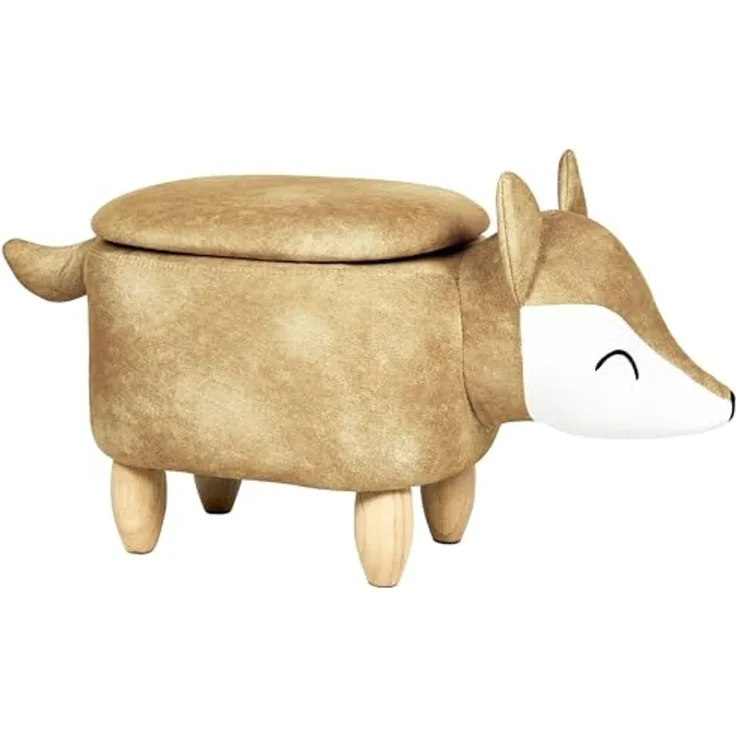 Hocker FOX Orange Samtstoff