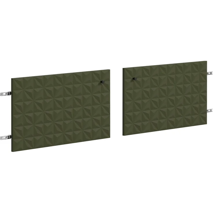 trendteam smart living - Sentra - TV-Schrank Türen - Dunkelgrün - aufwändig gefräste grüne Türen - (BxHxT) 60 x 36 x 2 cm - TV-Lowboard Fronten
