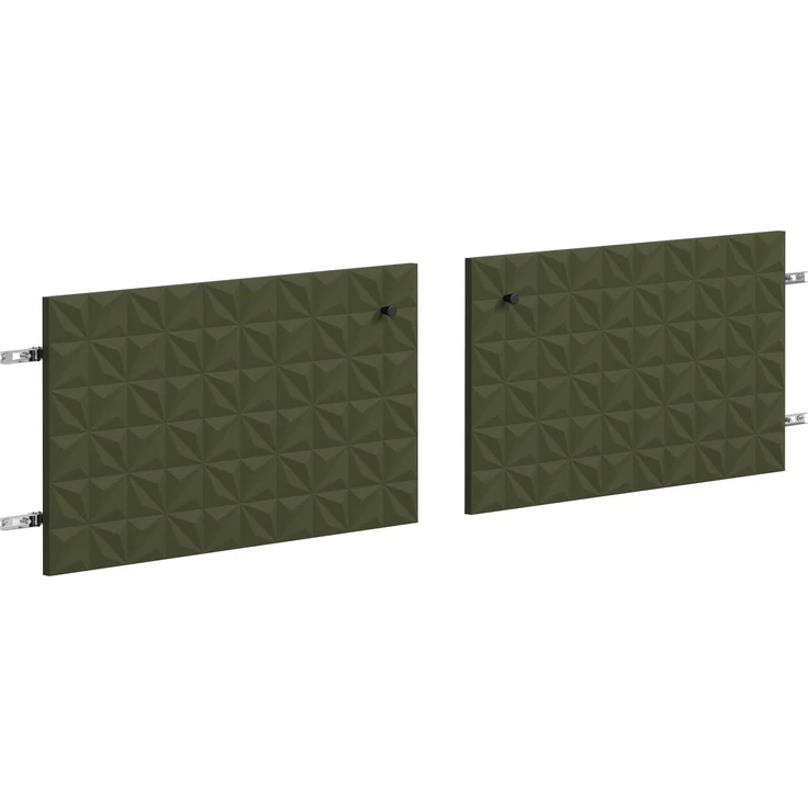trendteam smart living - Sentra - TV-Schrank Türen - Dunkelgrün - aufwändig gefräste grüne Türen - (BxHxT) 60 x 36 x 2 cm - TV-Lowboard Fronten – Bild 1