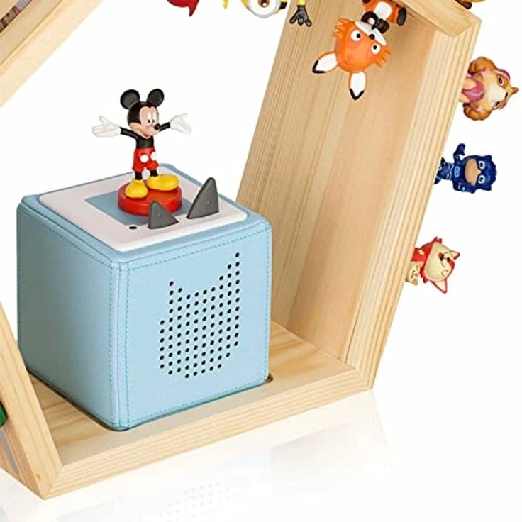 Baby Vivo Regal für Toniebox mit magnetischer Aufbewahrung für über 68 Tonies - Fünfeck – Bild 6