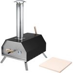 bremermann Pizzastein Pizzaofen inkl. Pizzastein 30 x 2 x 30 cm // für Brikett, Kohle, Pellets