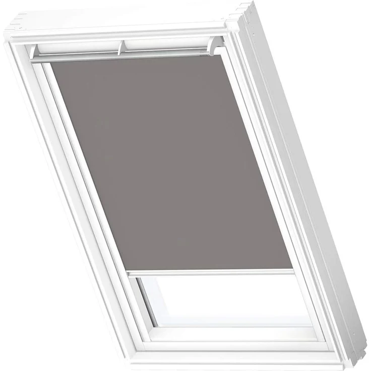 Verdunklungsrollo DKL MK06 0705SWL, VELUX, verdunkelnd, ohne Bohren, in Führungsschienen, VELUX »Pick & Click!«, weiße Führungsschienen & Griffleiste – Bild 1
