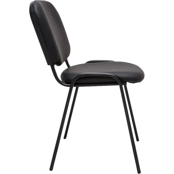 CLP Stuhl Ken Kunstleder stapelbar und mit modernem Design,schwarz – Bild 5