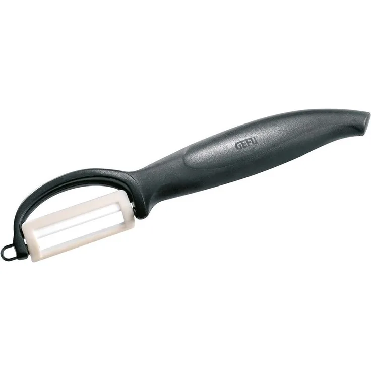 GEFU Keramikschäler senkrechte Doppelklinge Keramik/Kunststoff