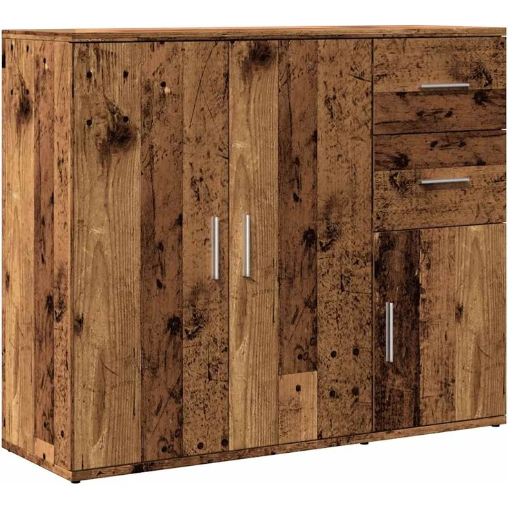 vidaXL Sideboard Altholz-Optik 91x29,5x75 cm Holzwerkstoff 855906 – Bild 1