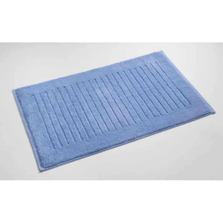 casa NOVA Badvorleger MICRO BL 50x80 cm blau Badteppich Badematte Duschvorleger Duschmatte Badeteppich – Bild 1