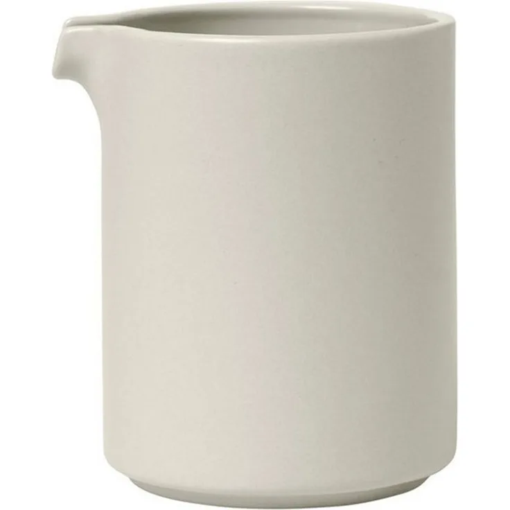 Blomus Pilar Milchkännchen, Milchkanne, Kanne, Krug, Keramik, Moonbeam, 280 ml, 63992
