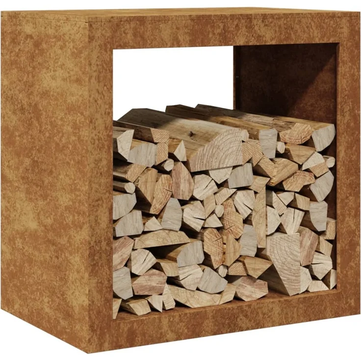 vidaXL Brennholzregal 60x40x60 cm Wetterfester Stahl 851009 – Bild 2