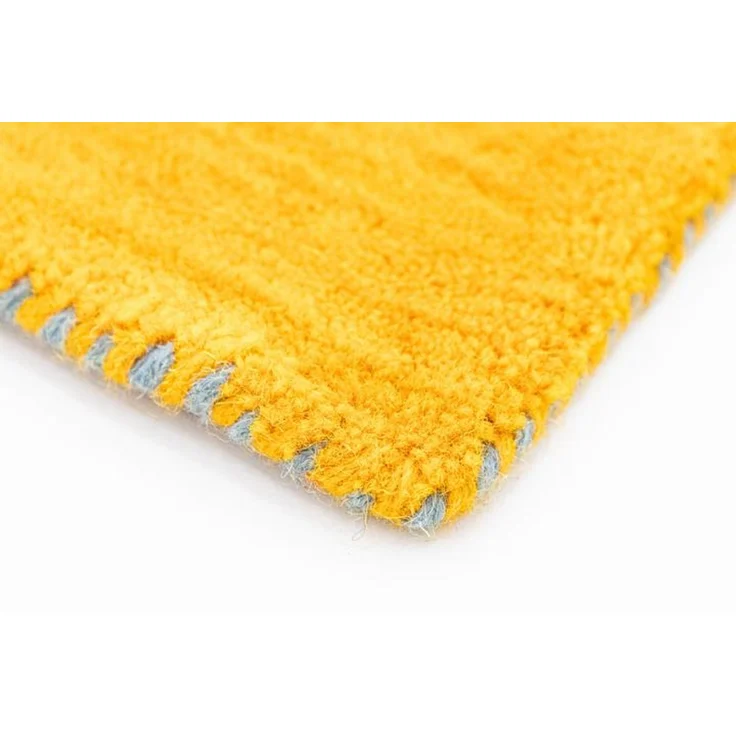 Gabbeh Teppich - Indus »Agra« 240 x 170 cm - gold – Bild 4