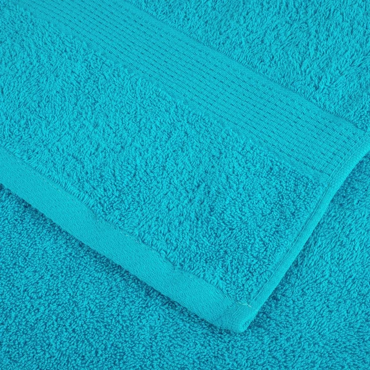 vidaXL 'SOLUND' Premium-Badetücher, 10 Stk., Türkis, 100x150 cm – Bild 6