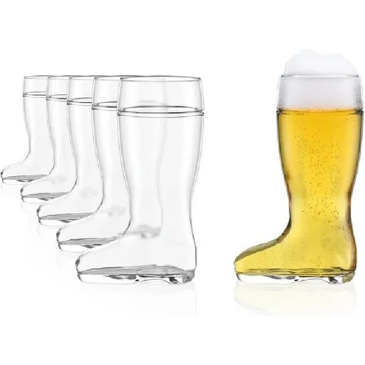 Stölzle Oberglas Stiefel Bierglas 0,5 l 6er Set