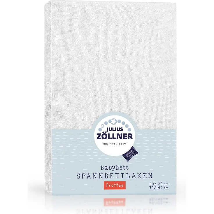 Julius Zöllner Spannbettlaken Frottee weiß,60x120/70x140 cm